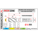 Frez z promieniem naroża fi 8 R1 INOX LINE